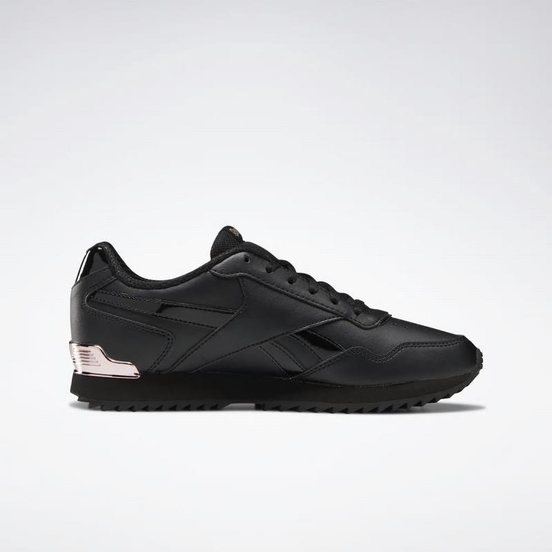 Tenisi Reebok Royal Glide Ripple Clip Dama Negrii/Roz Aurii Romania JX6075NG